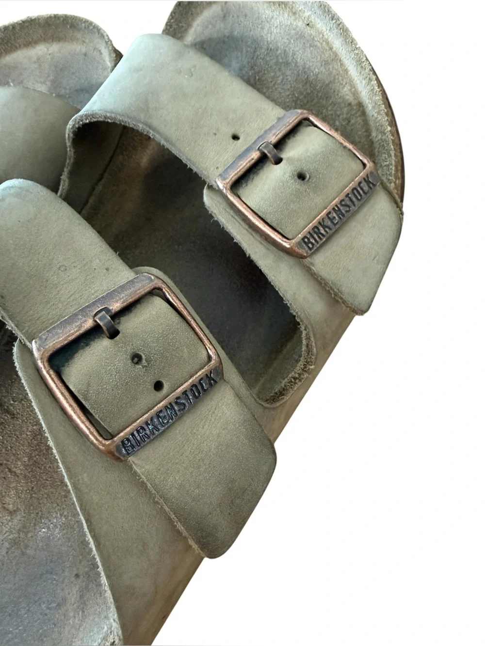 Birkenstock Arizona Two-Strap Sandals in Taupe Size EU 41 Narrow US Men’s 8